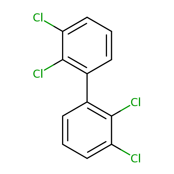 Structural image of 2,2',3,3'-Tetrachlorobiphenyl