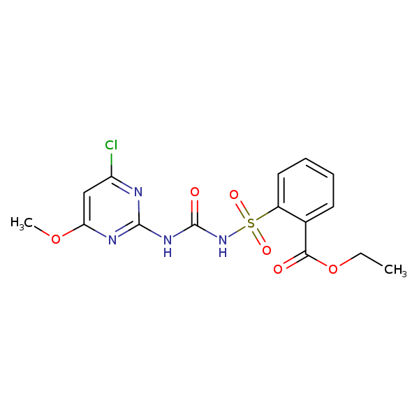 Structural image of Chlorimuron-ethyl