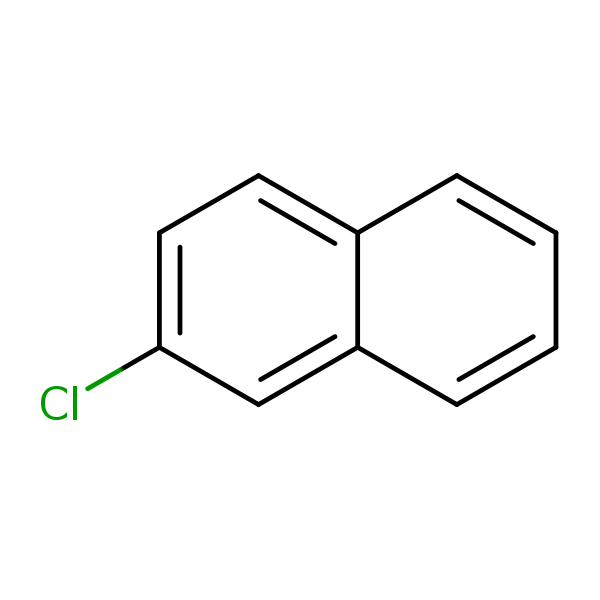 Structural image of 2-Chloronaphthalene