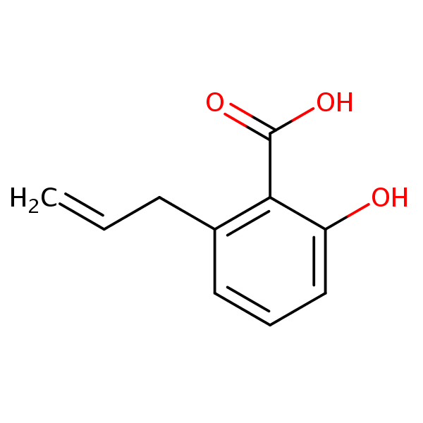 Structural image of Benzoic acid, 2-hydroxy-6-(2-propenyl)-