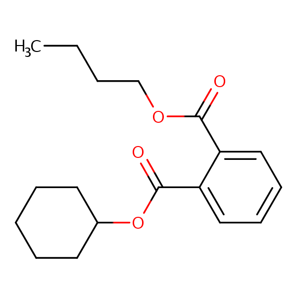 Structural image of Butyl cyclohexyl phthalate