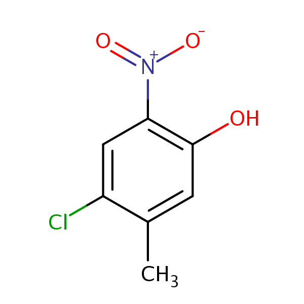 Structural image of Phenol, 4-chloro-5-methyl-2-nitro-