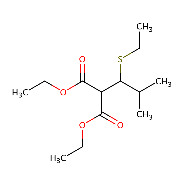 Structural image of Diethyl [1-(ethylsulfanyl)-2-methylpropyl]propanedioate