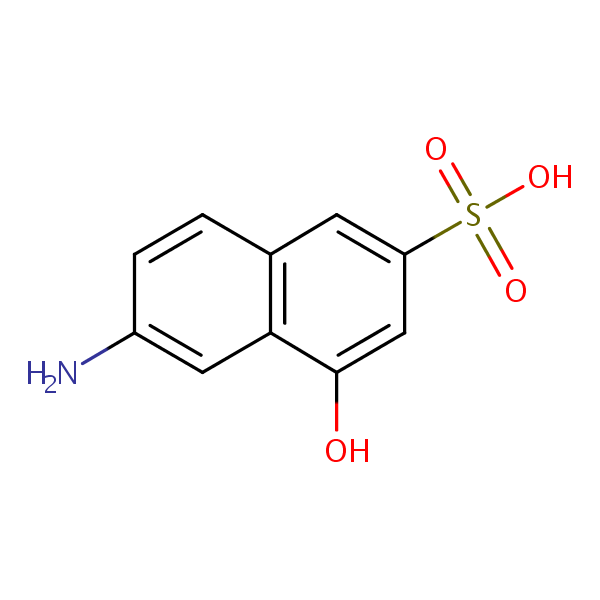 Structural image of 6-Amino-4-hydroxynaphthalene-2-sulfonic acid