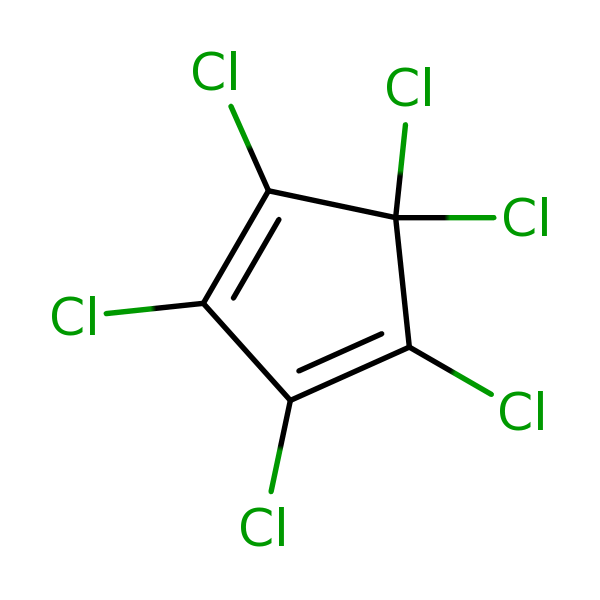 Structural image of Hexachlorocyclopentadiene