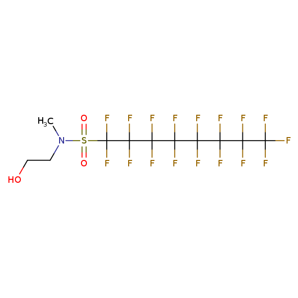 Structural image of N-Methyl-N-(2-hydroxyethyl)perfluorooctanesulfonamide