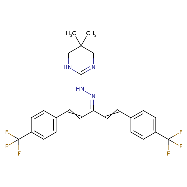 Structural image of Hydramethylnon