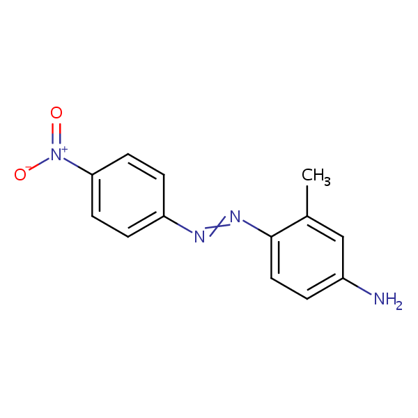 Structural image of 3-Methyl-4-((4-nitrophenyl)azo)benzenamine