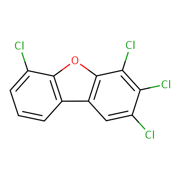 Structural image of 2,3,4,6-Tetrachlorodibenzofuran