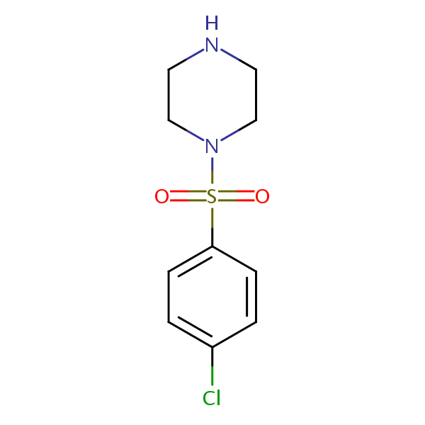 Structural image of 1-[(4-chlorophenyl)sulfonyl]piperazine