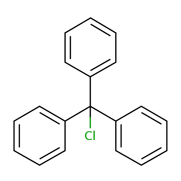 Structural image of Trityl chloride