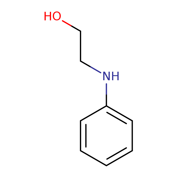 Structural image of N-(2-Hydroxyethyl)aniline