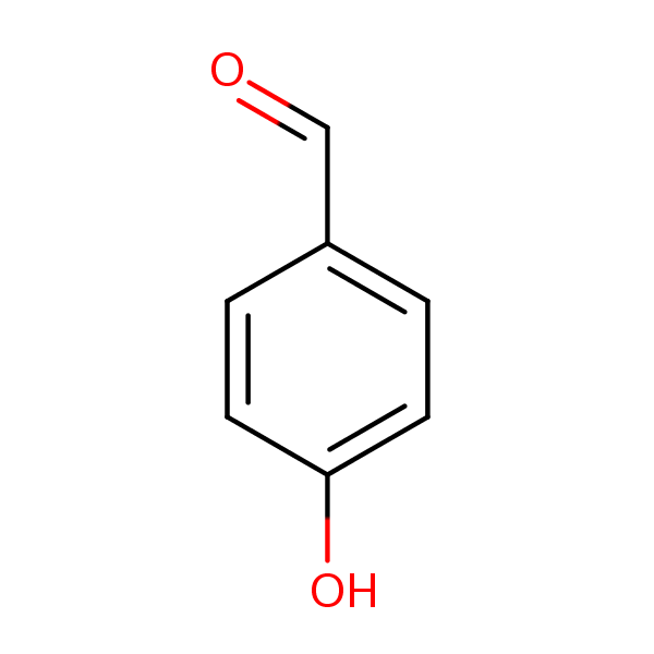 Structural image of p-Hydroxybenzaldehyde