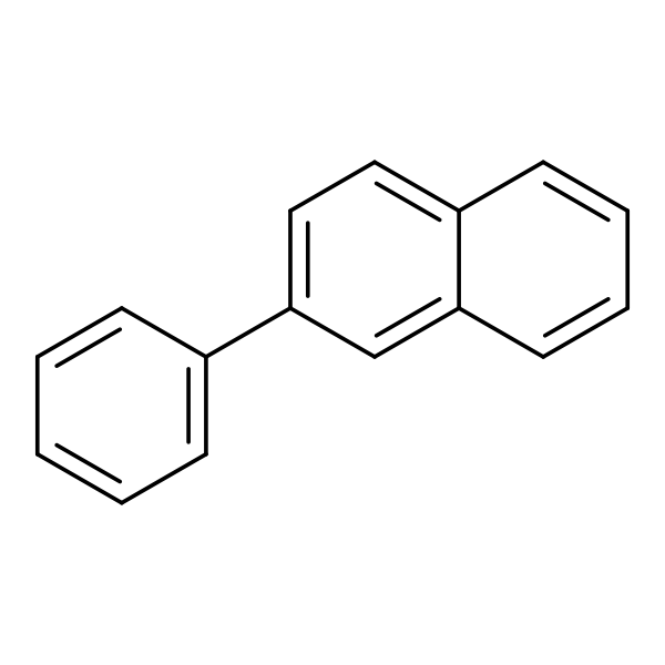 Structural image of 2-Phenylnaphthalene
