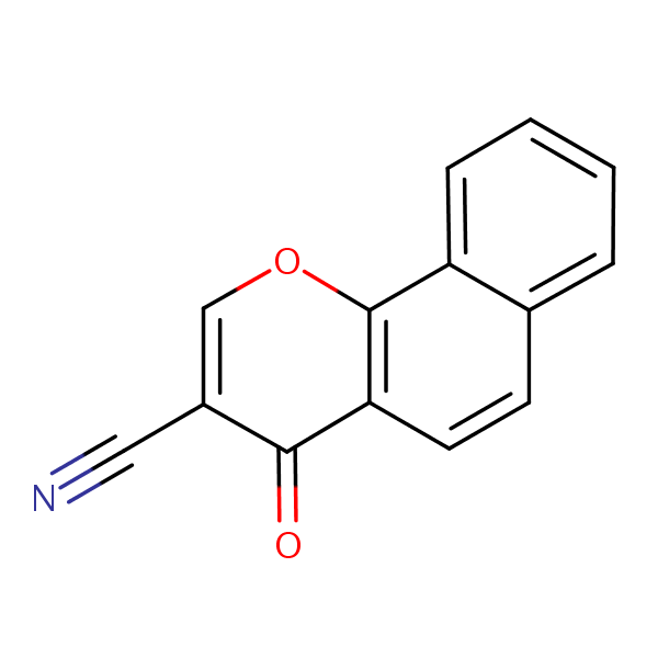 Structural image of 4-Oxo-4H-naphtho[1,2-b]pyran-3-carbonitrile