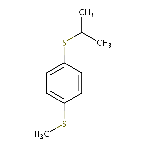 Structural image of 1-(Methylsulfanyl)-4-[(propan-2-yl)sulfanyl]benzene