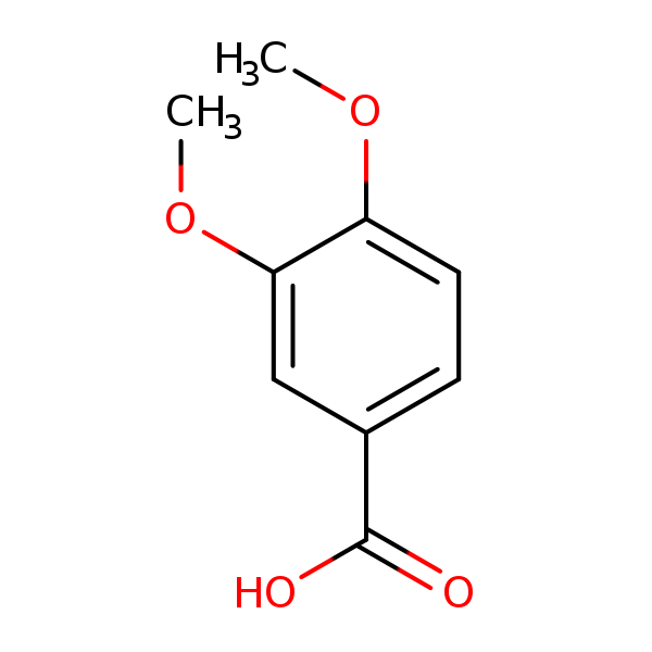 Structural image of 3,4-Dimethoxybenzoic acid
