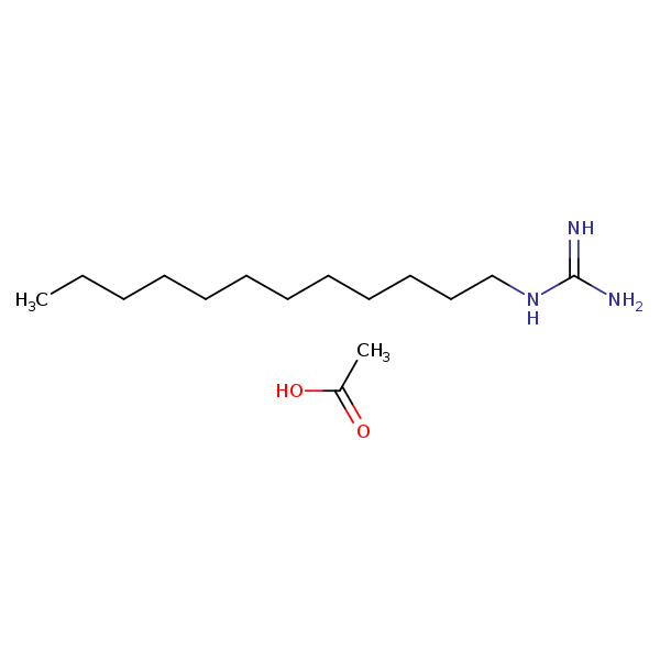 Structural image of Dodecylguanidine acetate