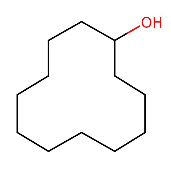 Structural image of Cyclododecanol