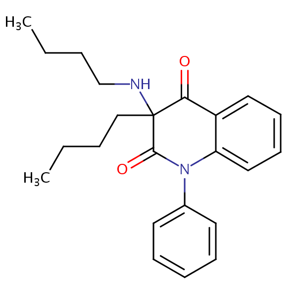 Structural image of 3-Butyl-3-(butylamino)-1-phenylquinoline-2,4(1H,3H)-dione