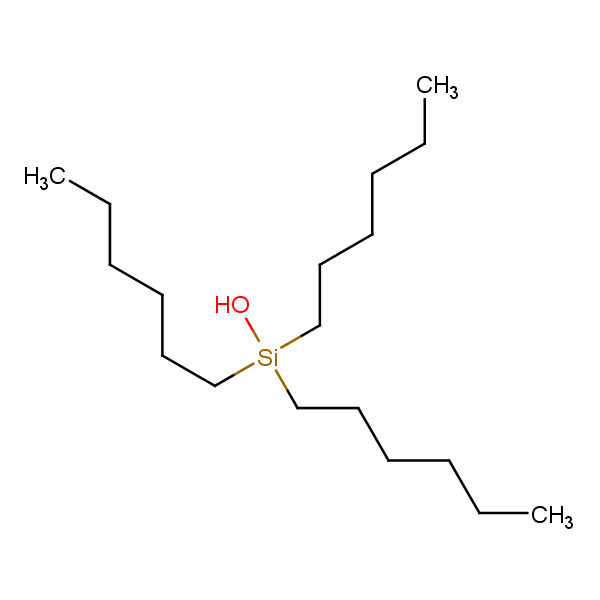 Structural image of TRIHEXYLSILANOL