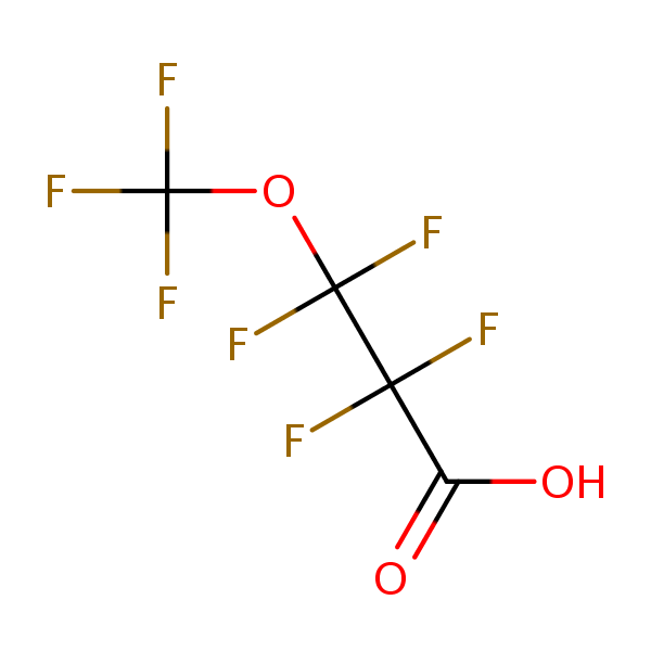 Structural image of Perfluoro-3-methoxypropanoic acid