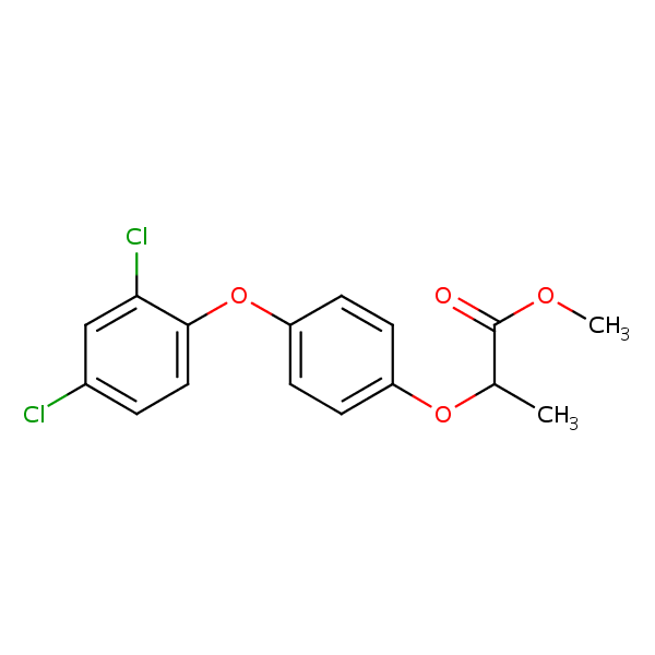 Structural image of (+-)-Diclofop-methyl