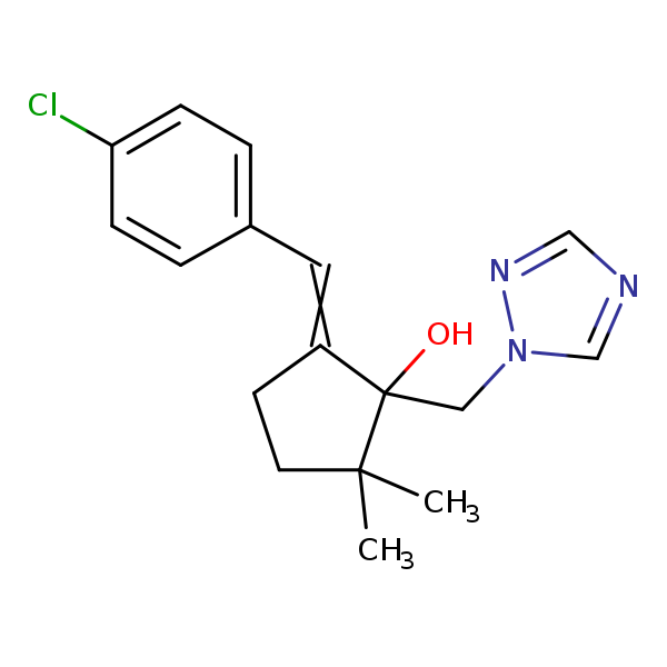 Structural image of Triticonazole