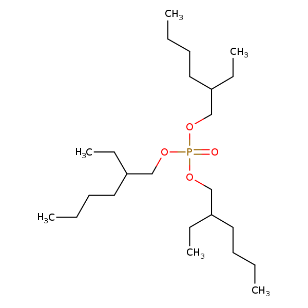 Structural image of Tris(2-ethylhexyl) phosphate