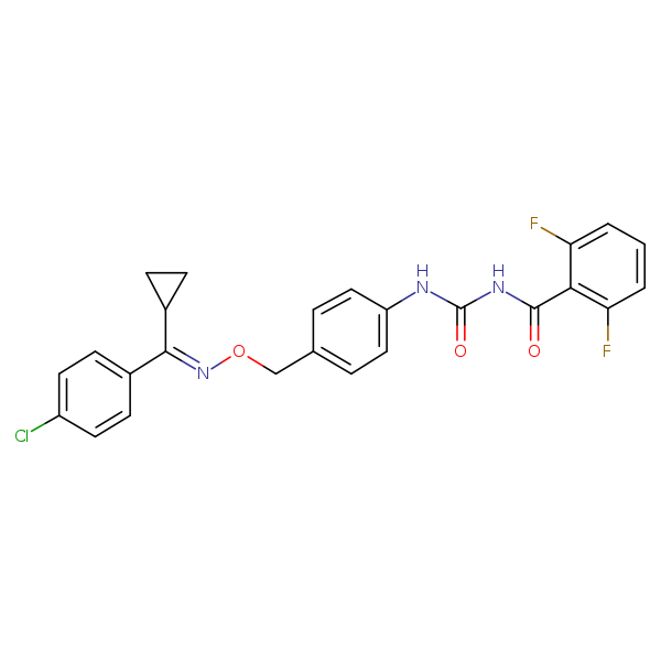 Structural image of (E)-Flucycloxuron
