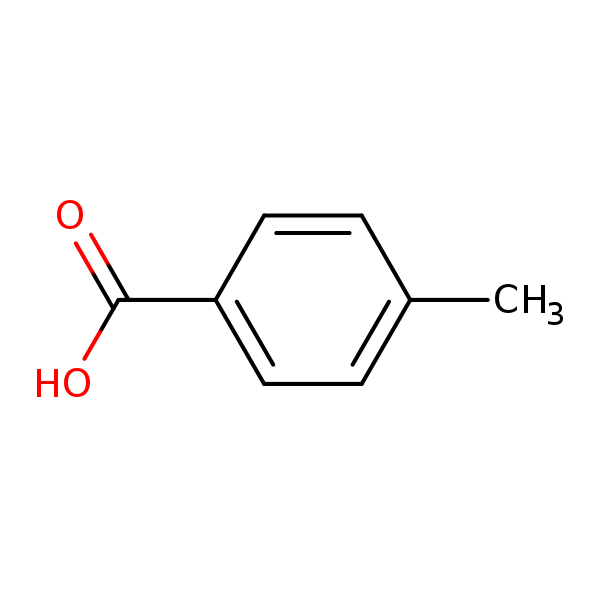 Structural image of 4-Methylbenzoic acid