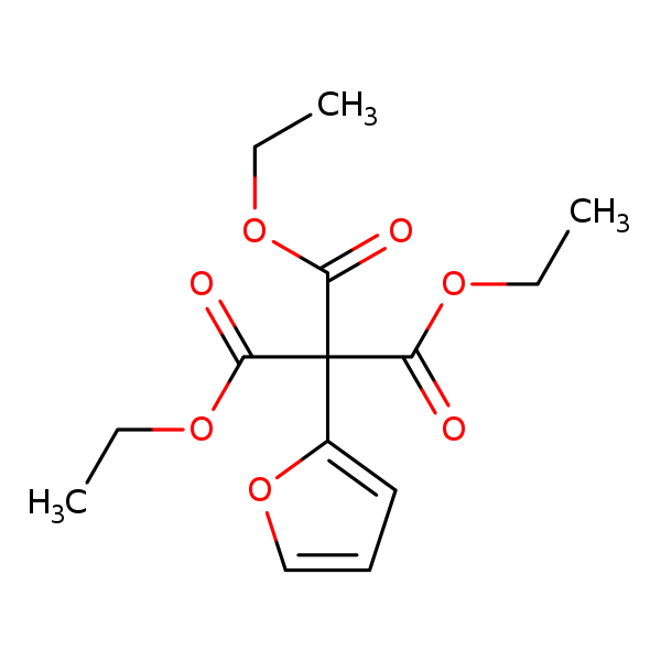 Structural image of 1,1,1-Triethyl 1-(2-furanyl)methanetricarboxylate