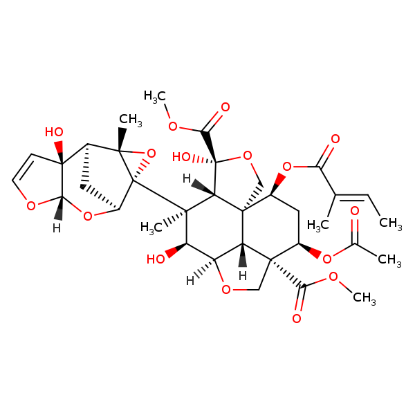 Structural image of Azadirachtin