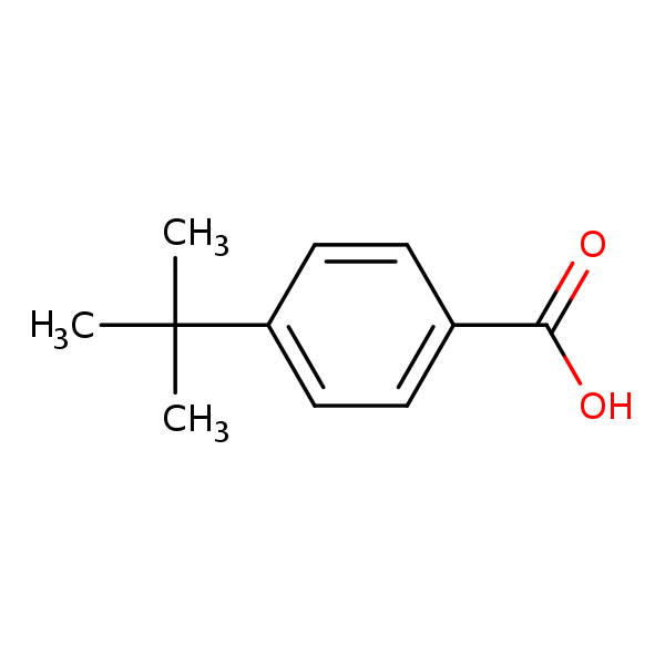 Structural image of 4-tert-Butylbenzoic acid