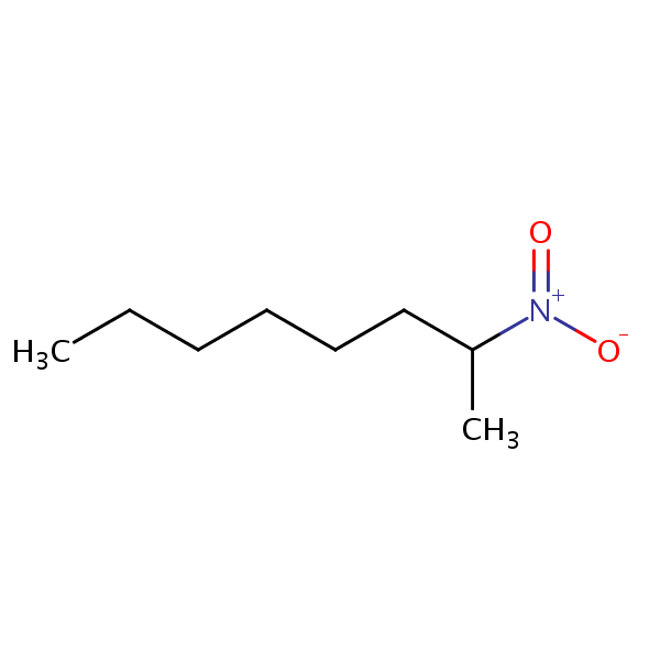 Structural image of 2-nitrooctane