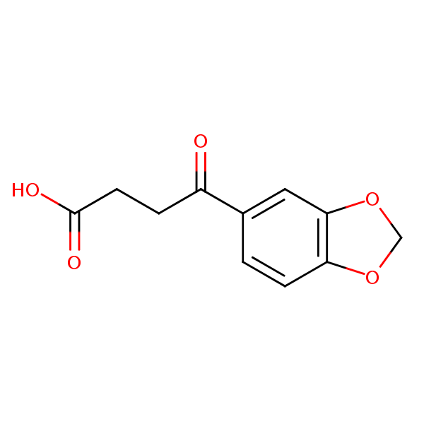 Structural image of 4-(1,3-Benzodioxol-5-yl)-4-oxobutanoic acid