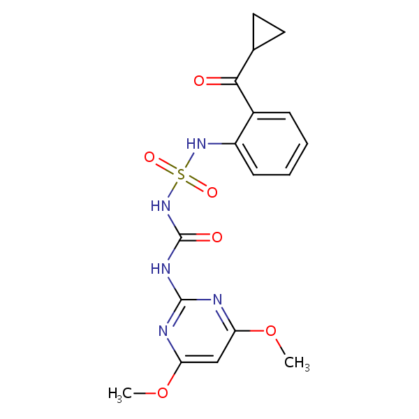 Structural image of Cyclosulfamuron