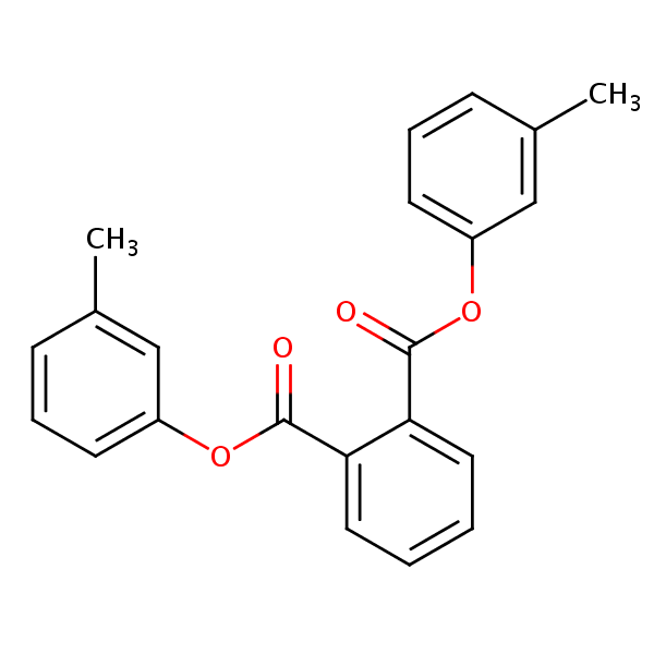 Structural image of 1,2-Benzenedicarboxylic acid, bis(3-methylphenyl) ester