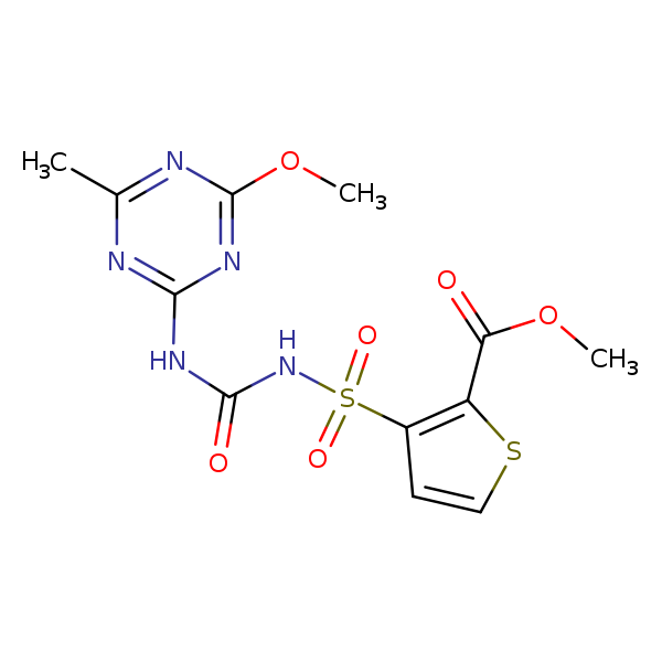 Structural image of Thifensulfuron methyl