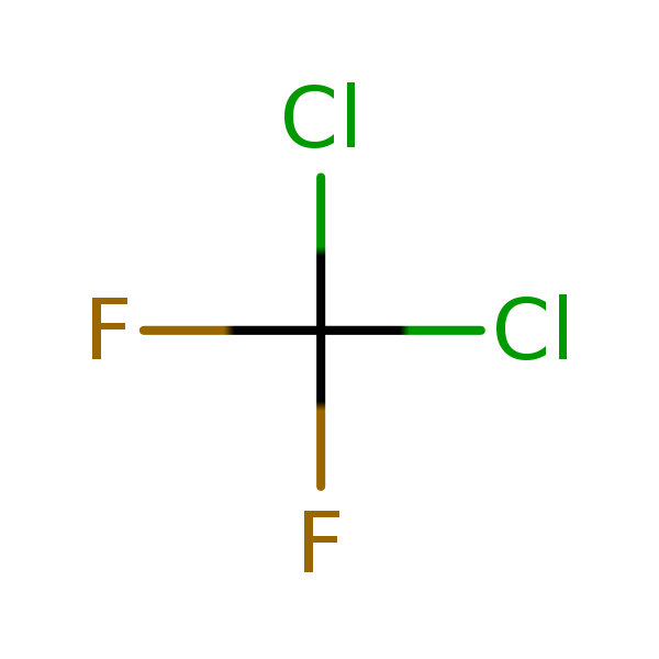 Structural image of Dichlorodifluoromethane