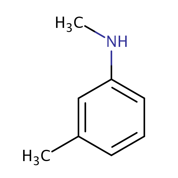 Structural image of Benzenamine, N,3-dimethyl-