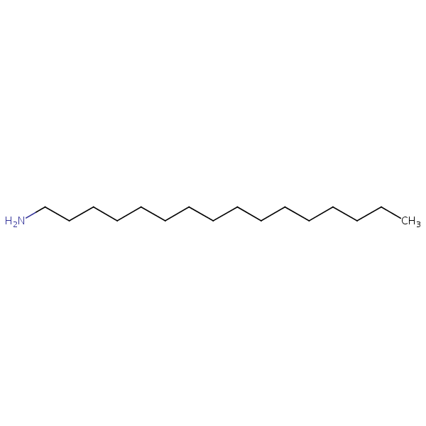 Structural image of Hexadecylamine