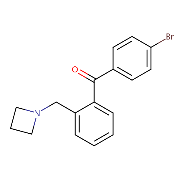 Structural image of {2-[(Azetidin-1-yl)methyl]phenyl}(4-bromophenyl)methanone