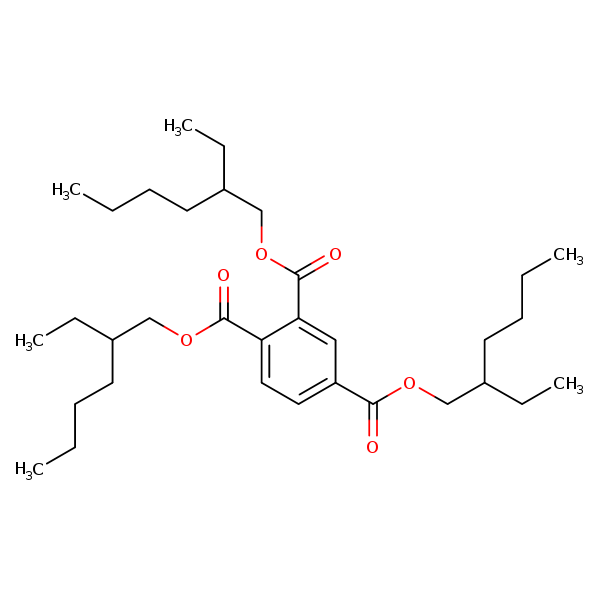 Structural image of Tris(2-ethylhexyl) trimellitate