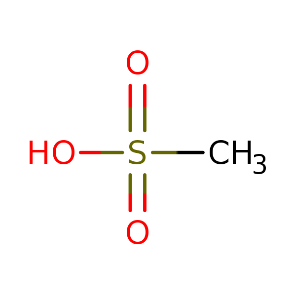 Structural image of Methanesulfonic acid