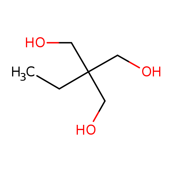 Structural image of 2-Ethyl-2-(hydroxymethyl)-1,3-propanedio...