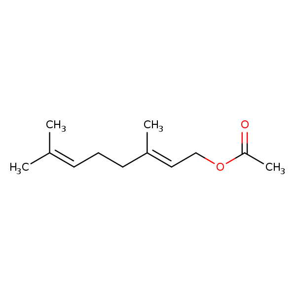 Structural image of Geranyl acetate