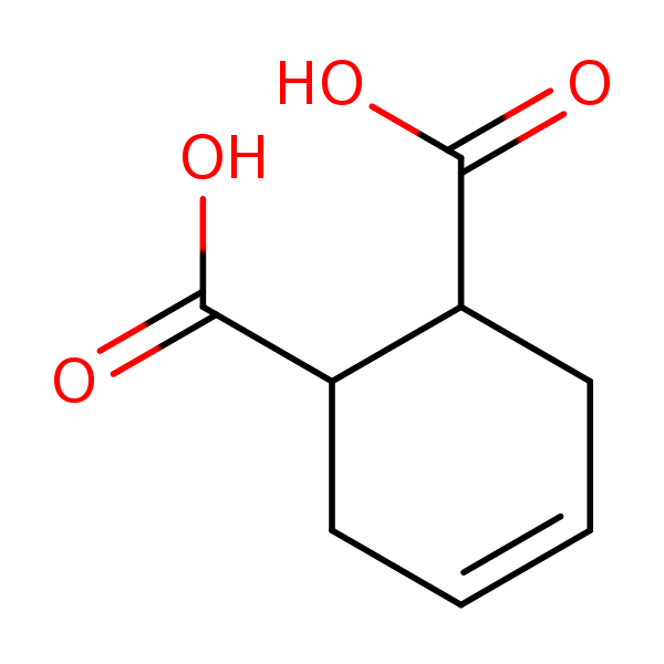 Structural image of 4-Cyclohexene-1,2-dicarboxylic acid