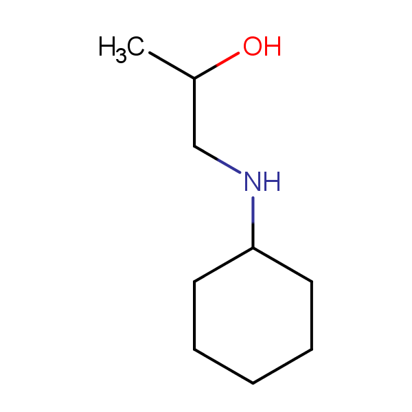 Structural image of 2-Propanol, 1-(cyclohexylamino)-