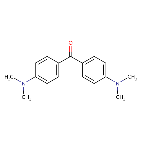 Structural image of Bis(4-(dimethylamino)phenyl)methanone